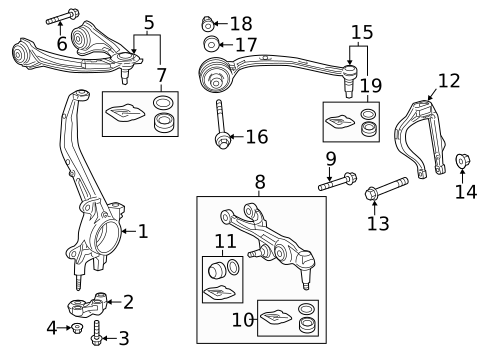 Suspension Components for 2014 Acura RLX #1
