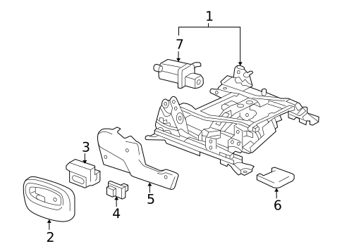 Tracks & Components for 2005 Saab 9-7x #1