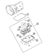 R8545848AA - Transmission: Transmission Valve Body &amp; Control Unit, Remanufactured for Mopar Image