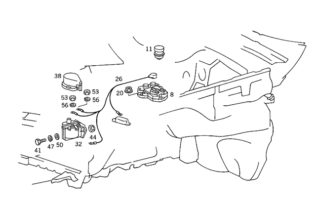 1265407234 - Electrical Equipment and Instruments: Electrical Wiring Harness for Mercedes-Benz: 300SE, 300SEL, 560SEC, 560SEL Image image