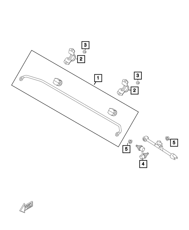 68313921AA - : Stabilizer Bar Link, Right for Mopar Image