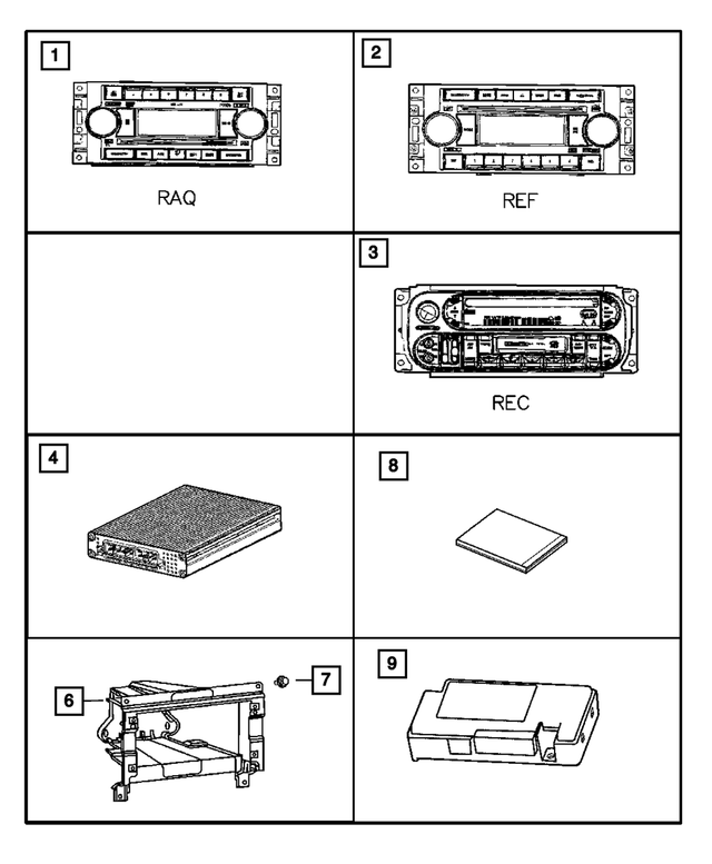 55056268AD - Instrument Panel and Radios and Consoles: Radio Bracket for Mopar Image image