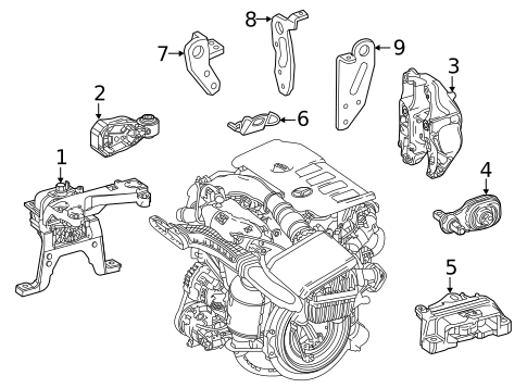 Cylinder Block Components for 2021 Mercedes-Benz GLA 35 AMG&reg; #0