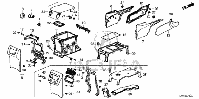 Rear Console for 2013 Acura RDX #0
