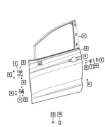 6511894AA - Doors, Door Mirrors and Related Parts: Hex Flange Head Screw, Right for Mopar Image