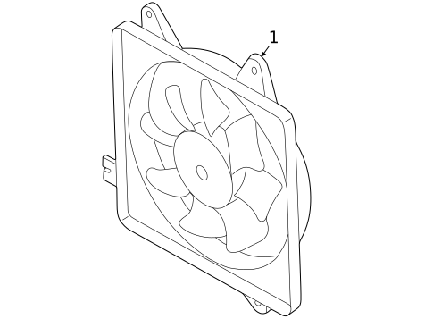 Condenser Fan for 2001 Kia Spectra #0