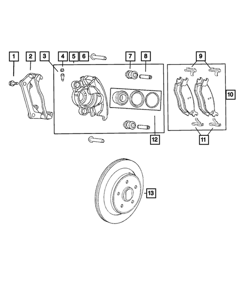 Rear Brakes for 2009 Dodge Ram 1500 #0