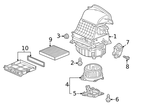Blower Motor & Fan for 2022 Honda Pilot #0