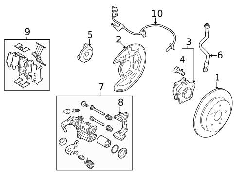 Rear Brakes for 2011 Suzuki Kizashi #0