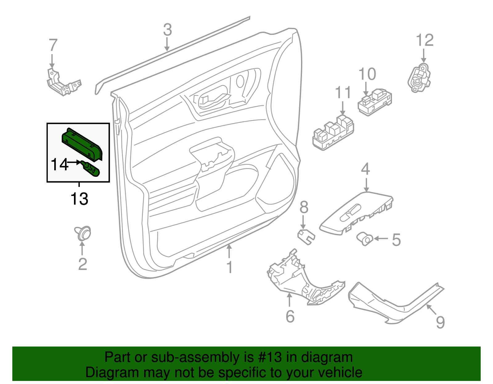 掛軸 2013-2023 Nissan Courtesy Lamp 26420-3JA0B | Nissan Parts Store