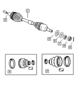 4797704 - Front Suspension &amp; Drive: Half Shaft Circlip for Chrysler: Pacifica, PT Cruiser, Sebring, Town &amp; Country, Voyager | Dodge: Caravan, Grand Caravan, Neon, Stratus Image