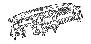 553010C060C0 - Body: Instrument Panel for Toyota: Sequoia, Tundra Image