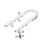 4593811AA - Fuel: Fuel Rail for Mopar Image
