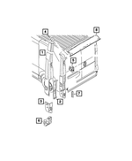 68134181AA - Body Sheet Metal Except Doors: Rear Corner Panel, Left for Mopar Image