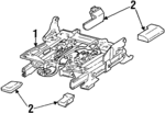 XW1Z5461711AA - Body: Track Assembly for Ford: Crown Victoria | Lincoln: Town Car | Mercury: Grand Marquis Image
