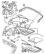 6102167AA - Body Sheet Metal Except Doors: Nut And Washer, Bracket, Seat Back for Chrysler: 300M, Concorde, Pacifica, PT Cruiser, Sebring, Town &amp; Country, Voyager | Dodge: Caravan, Dakota, Grand Caravan, Intrepid, Neon, Stratus, Viper | Jeep: Grand Cherokee, Liberty Image