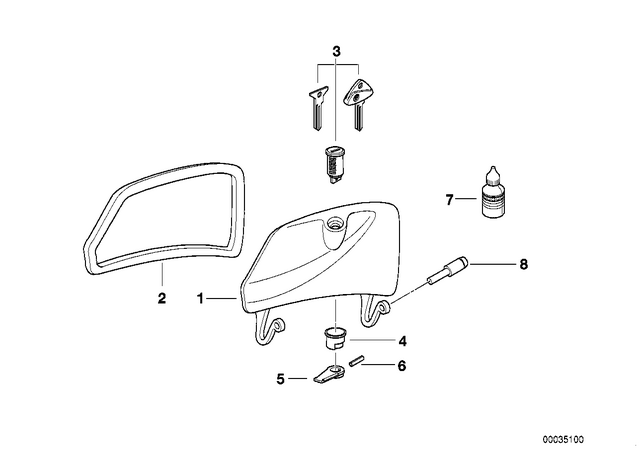 46632313623 - : Cover Left - Grundiert for BMW-Motorrad Image