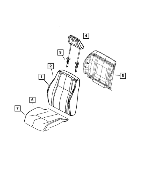 Front Seats and Attaching Parts for 2007 Jeep Patriot #2
