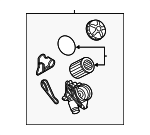 11428683206 - Engine: Oil Filter Housing for BMW: 128i, 135i, 135is, 228i, 228i xDrive, 320i, 320i xDrive, 328i, 328i GT xDrive, 328i xDrive, 335i, 335i GT xDrive, 335i xDrive, 335is, 335xi, 428i, 428i Gran Coupe, 428i xDrive, 428i xDrive Gran Coupe, 435i, 435i Gran Coupe, 435i xDrive, 435i xDrive Gran Coupe, 525i, 525xi, 528i, 528i xDrive, 528xi, 530i, 530xi, 535i, 535i GT, 535i GT xDrive, 535i xDrive, 535xi, 640i, 640i Gran Coupe, 640i xDrive, 640i xDrive Gran Coupe, 740i, 740Li, 740Li xDrive, ActiveHybrid 3, ActiveHybrid 5, M2, M235i, M235i xDrive, M3, M4, X1, X3, X4, X5, X6, Z4 Image