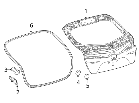 Gate & Hardware for 2021 Toyota Prius Prime #0