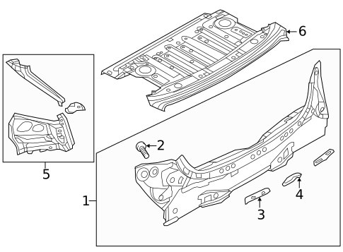 Rear Body for 2016 Mazda 6 #0