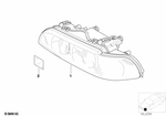 63128385092 - : Headlight Right for BMW: 528i, 540i, 540iP Image