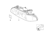 63128385091 - Lighting: Headlight Left for BMW Image