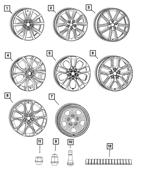 Wheels, Tires and Hardware for 2024 Dodge Durango #0