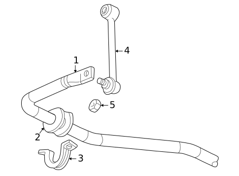 Stabilizer Bar & Components for 2006 Isuzu Ascender #0