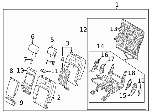 Rear Seat Components for 2023 Genesis GV60 #0