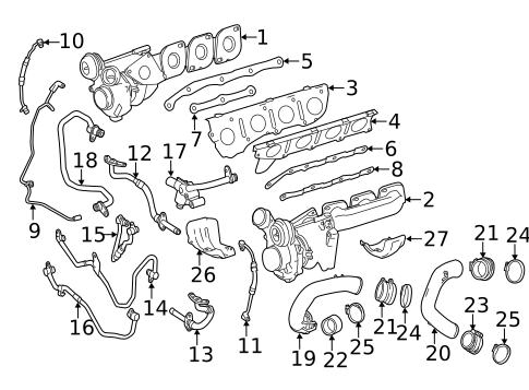 Turbocharger, Supercharger & Ram Air for 2020 Mercedes-Benz SL550 #0