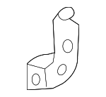 60842TK6A00ZZ - Body: Bumper Bracket for Honda: CR-Z, Fit, Insight Image