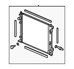 190105BAA01 - Cooling System: Radiator Assembly for Honda: Civic Image