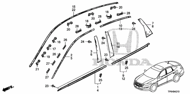 Molding for 2012 Honda Crosstour #0