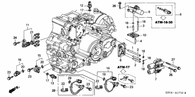 AT Sensor - Solenoid ('03-'06) for 2005 Acura MDX #0