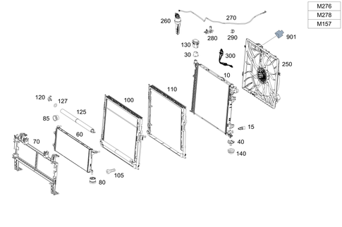 Cooler, Mount and Cover for 2015 Mercedes-Benz ML400 #0