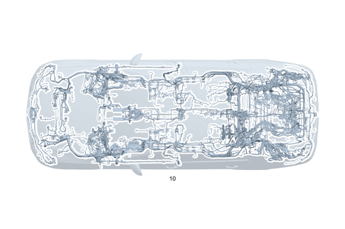 Frame Floor System Main Wiring Harness for 1991 Mercedes-Benz 350SD #0