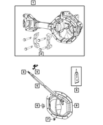 68049361AA - Front Axle; Corporate 205 MM Heavy Duty; Differential and Drive Line: Vent Tube Clip for Dodge: Ram 1500 | Ram: 1500 Image