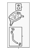 25430AA000 - Belts &amp; Cooling: Engine Coolant Reservoir for Kia Image