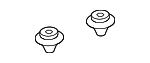 90666SDAA01 - Body: Door Sill Plate Clip for Honda Image