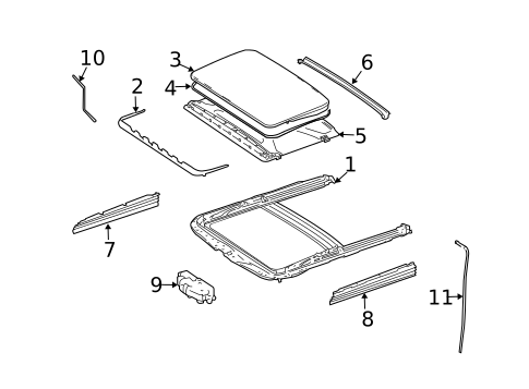 Sunroof for 2008 Mercedes-Benz ML320 #0