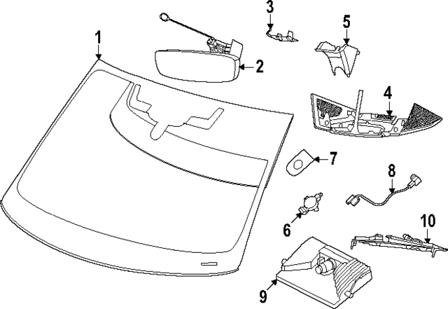 95C857511CHJC - Body: Mirror for Porsche Image