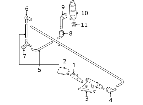 Washer Components for 2009 Volkswagen Jetta #0