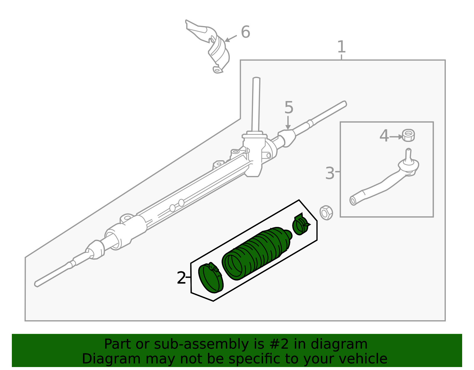 2014-2023 Nissan Rack And Pinion Bellows D8203-4BA0A | OEM Parts