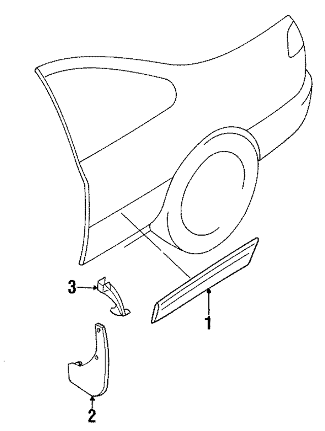 999J2LF001 - : Splash Guard for Nissan Image