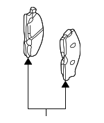 410600W786 - : Brake Pads for Nissan Image