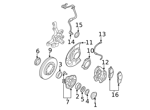 Front Brakes for 2002 Nissan Pathfinder #1