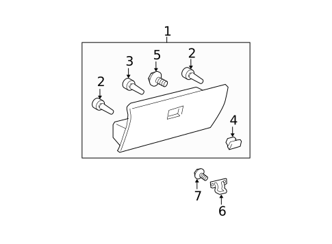 Glove Box for 2005 Scion xB #0