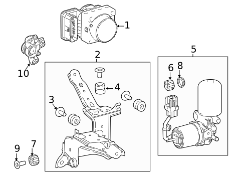ABS Components for 2020 Toyota Camry #0