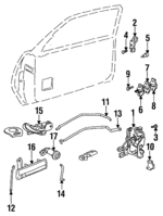 16637570 - Body: Lock for Buick: Skylark | Oldsmobile: Achieva | Pontiac: Grand Am Image